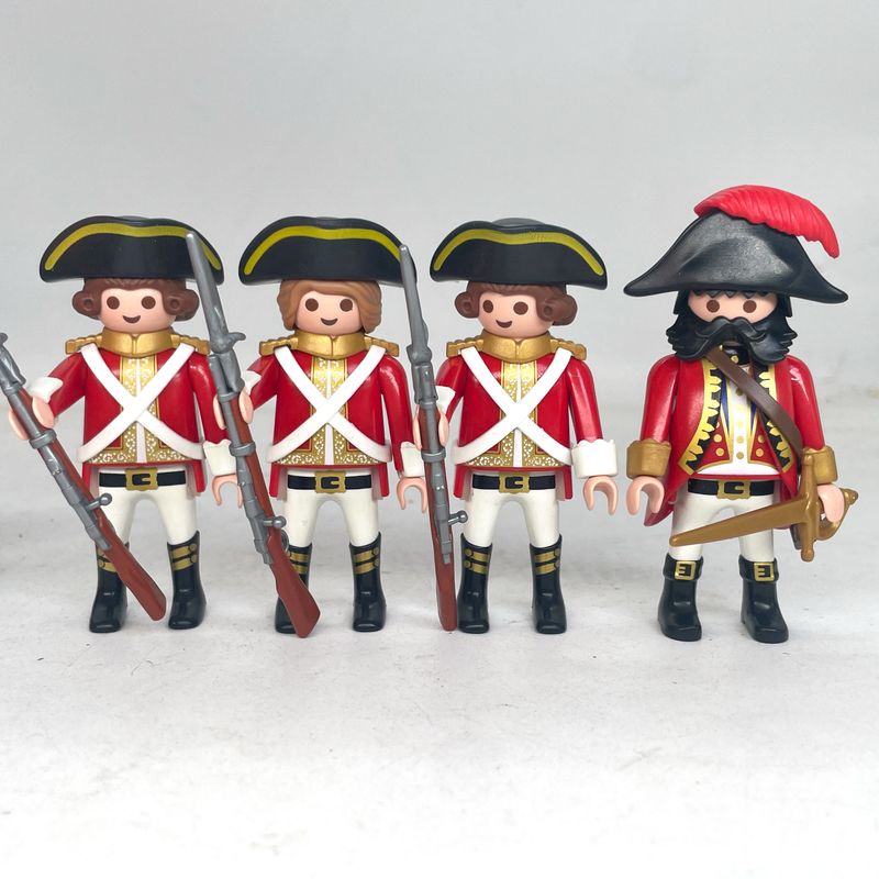 playmobil 4 soldats anglais