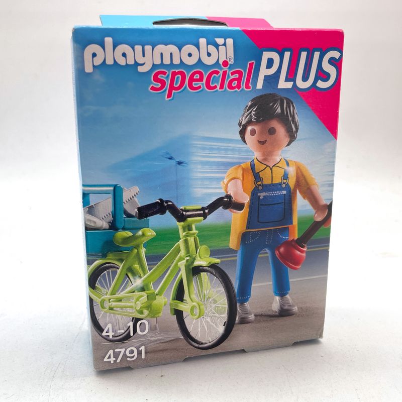 playmobil 4791 plombier à vélo