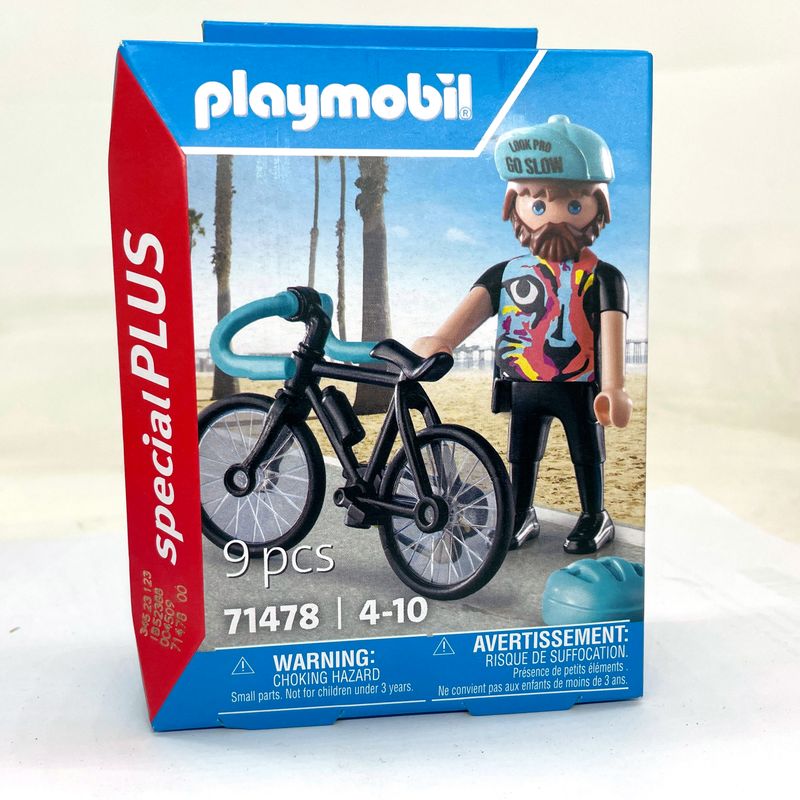 playmobil 71478 cycliste sportif