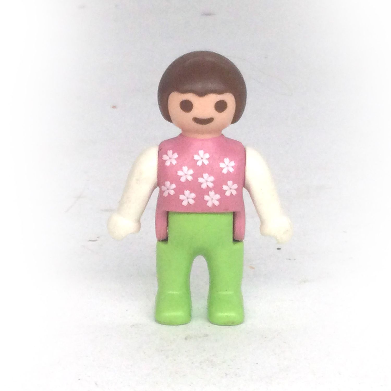 playmobil bébé rose vert