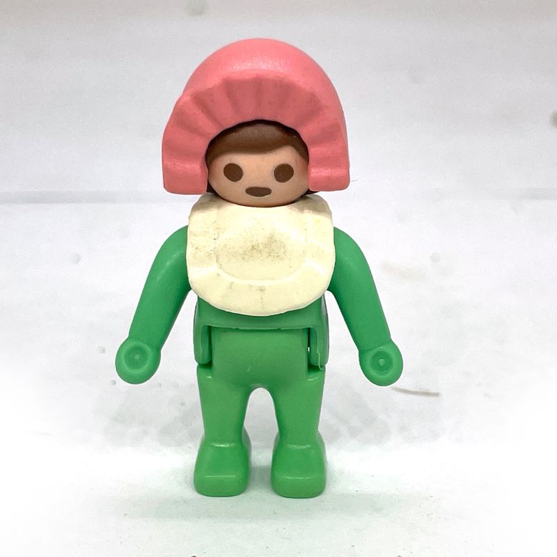 playmobil bébé vert bavoir