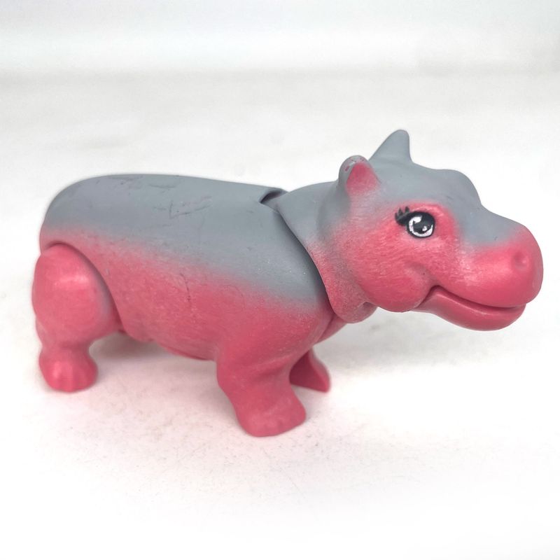 playmobil bébé hippopotame rose