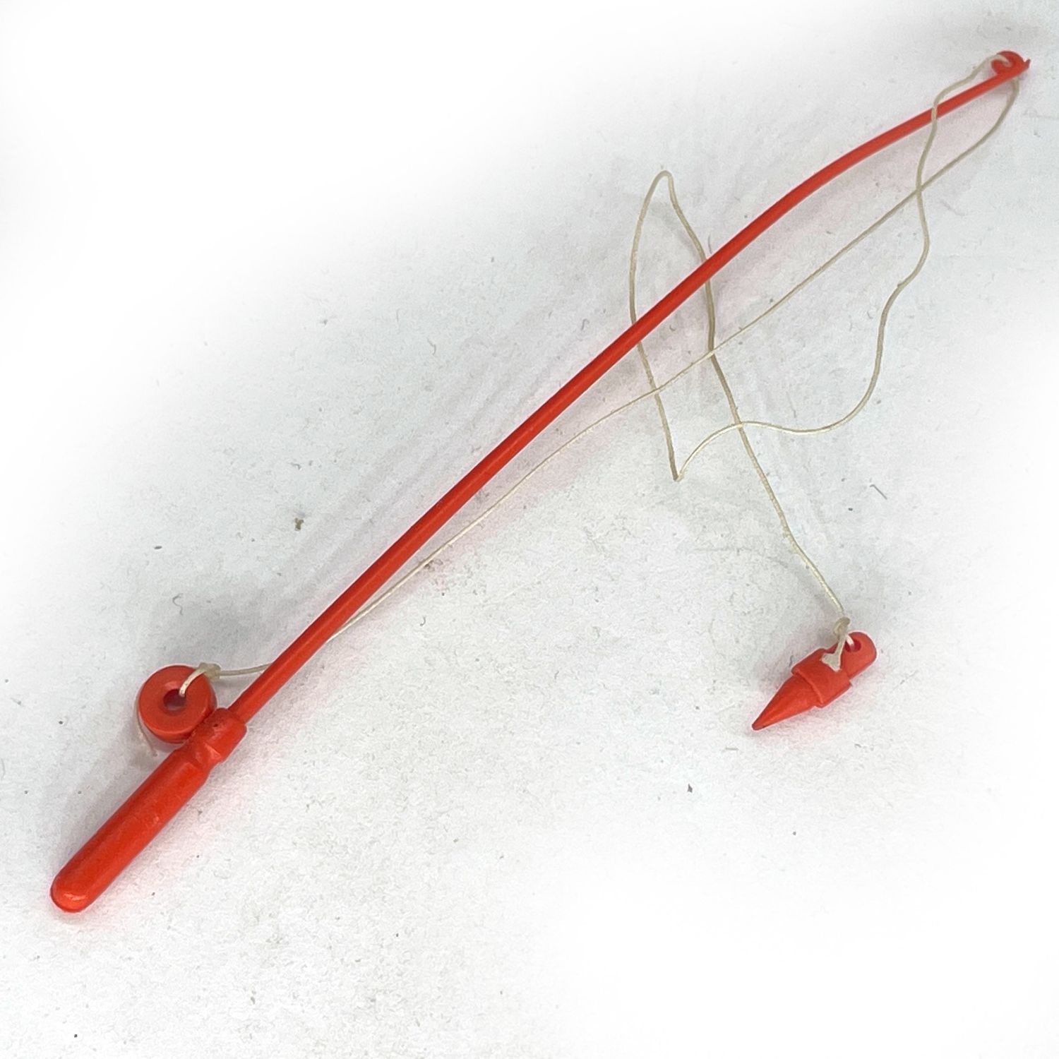 playmobil canne à pêche rouge