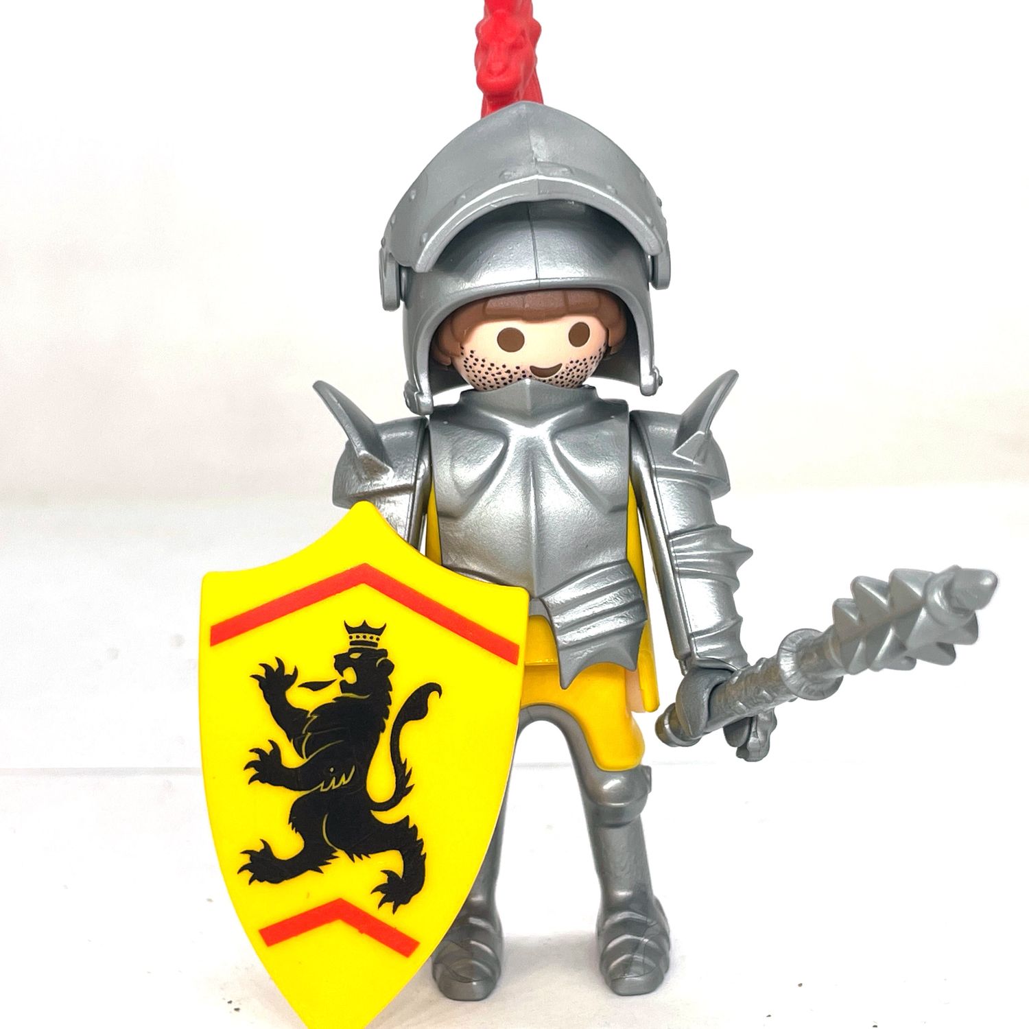 playmobil chevalier lion noir