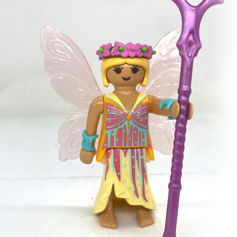 playmobil fée jaune clair sceptre