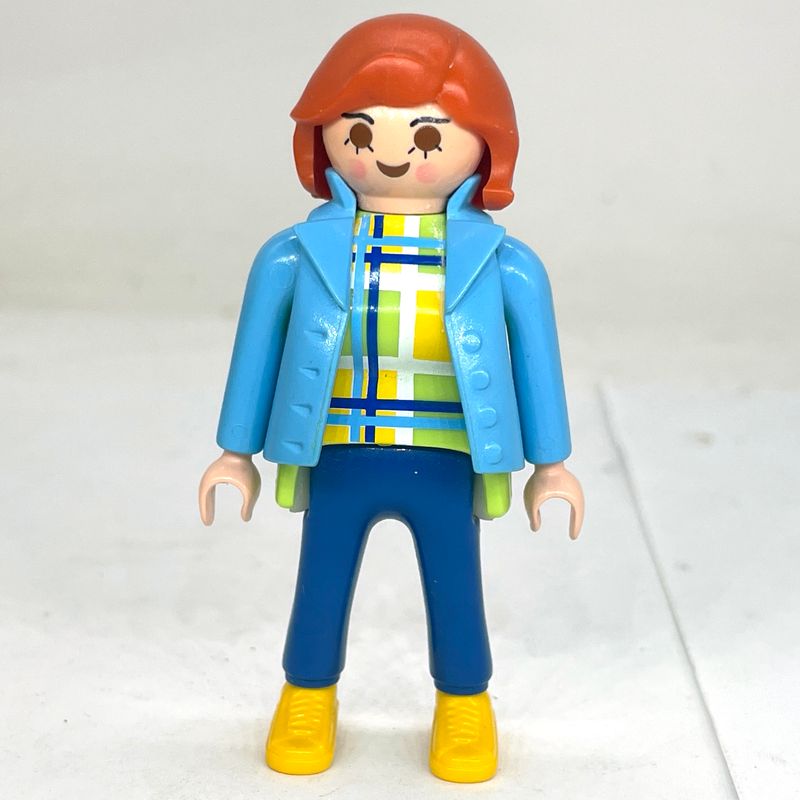 playmobil femme city veste bleu
