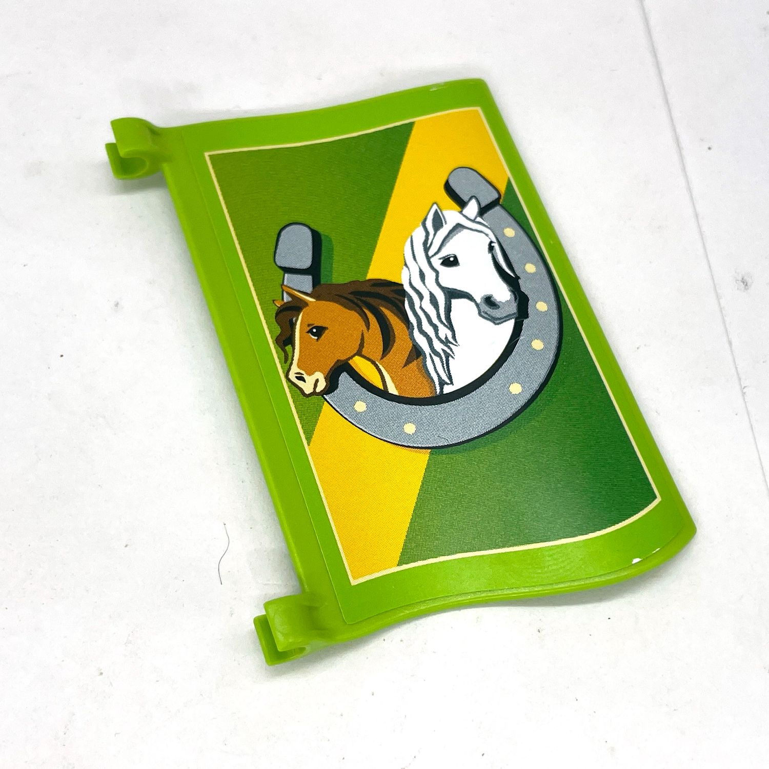 playmobil drapeau écurie vert