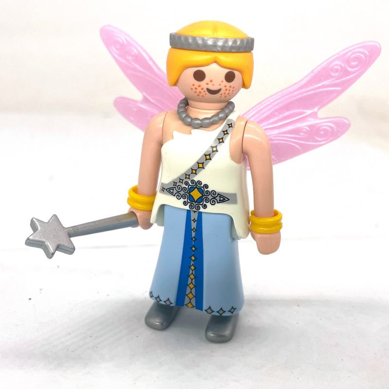 playmobil fée blanche bleu