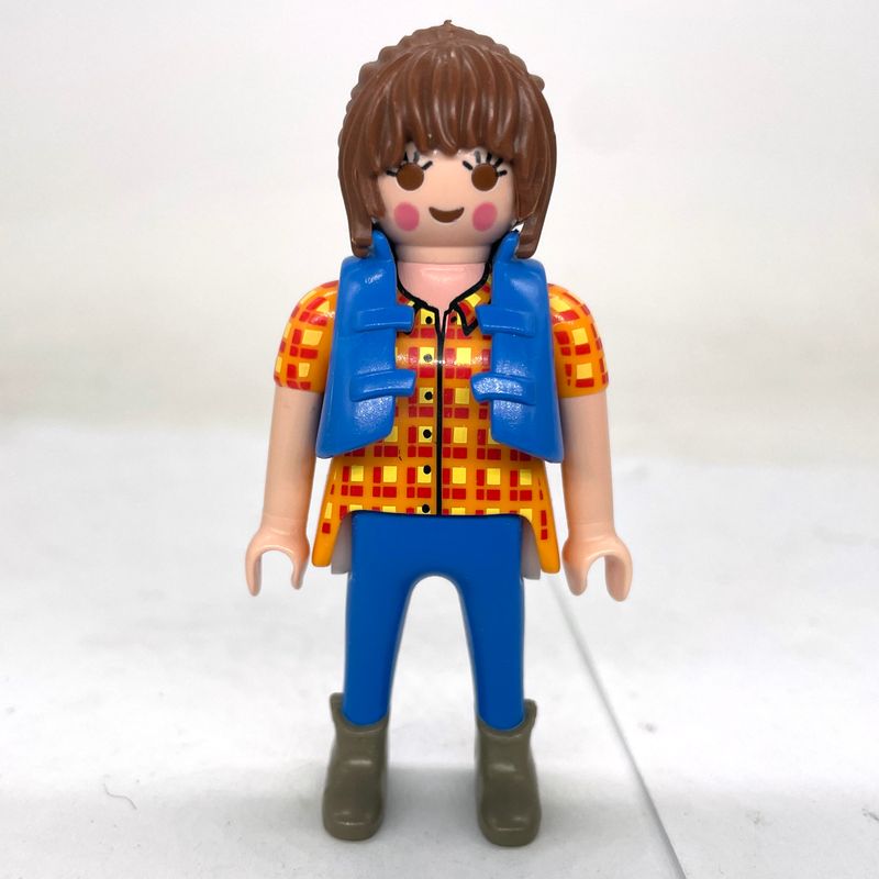 playmobil femme city veston bleu