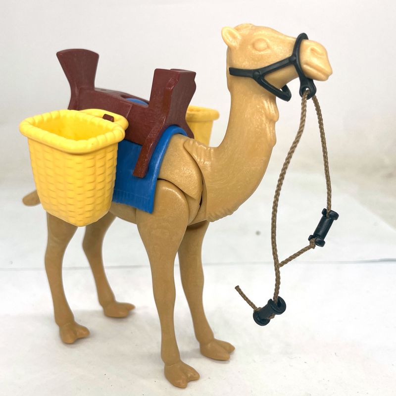 playmobil chameau équipé bleu