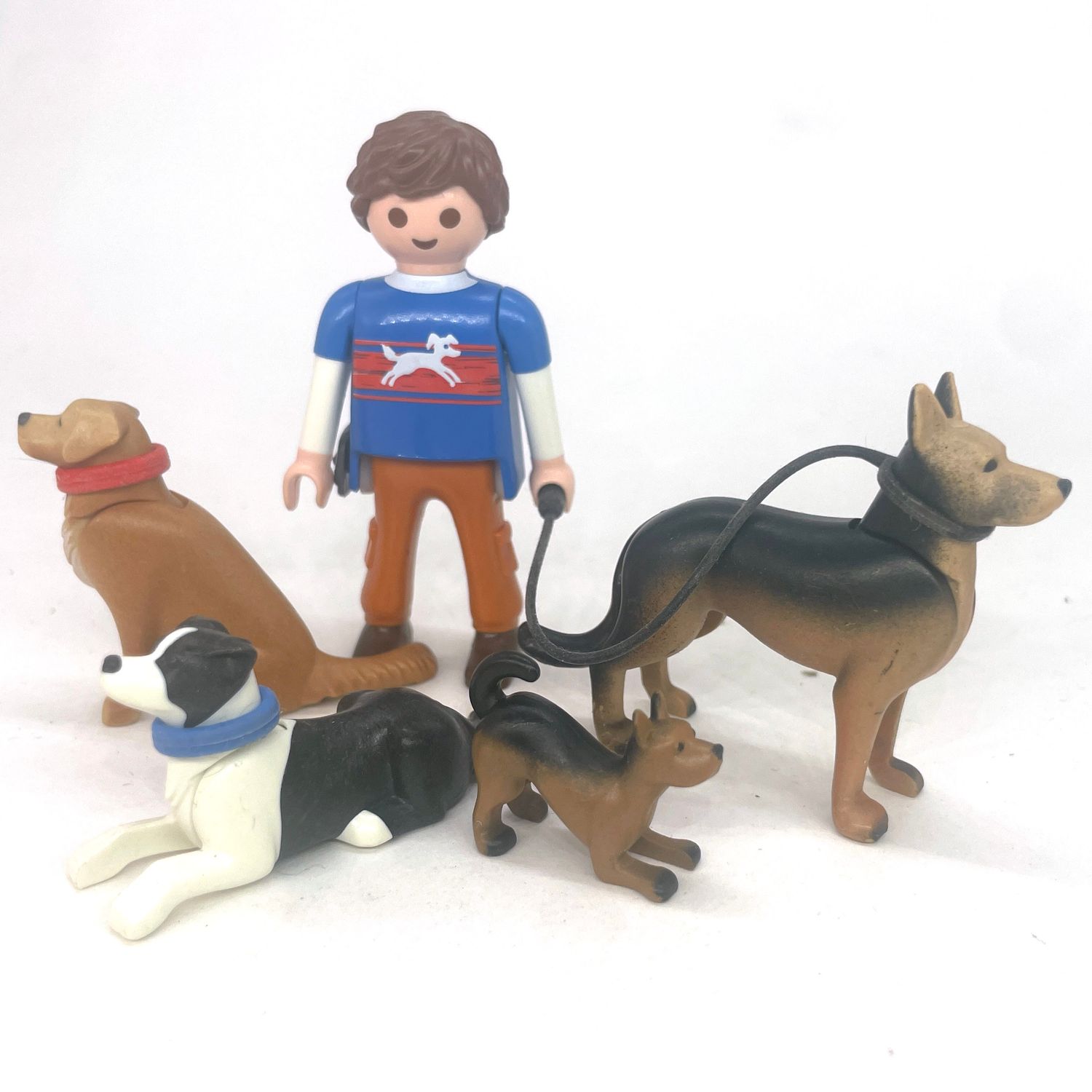 playmobil homme promeneurs de chien