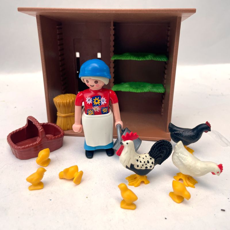 playmobil poulailler avec animaux