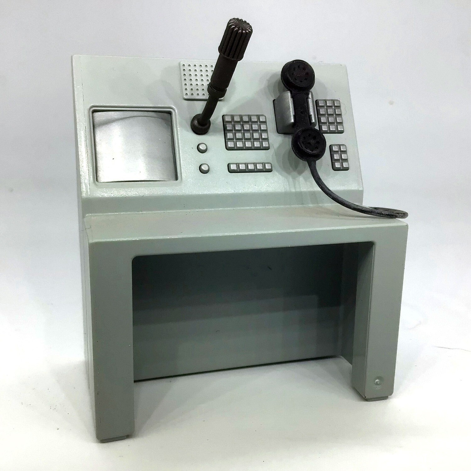 playmobil bureau console police grise
