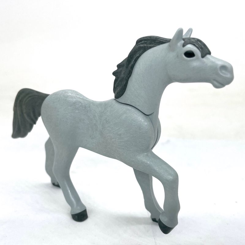 playmobil cheval au galop gris clair playmobil cheval au galop gris clair