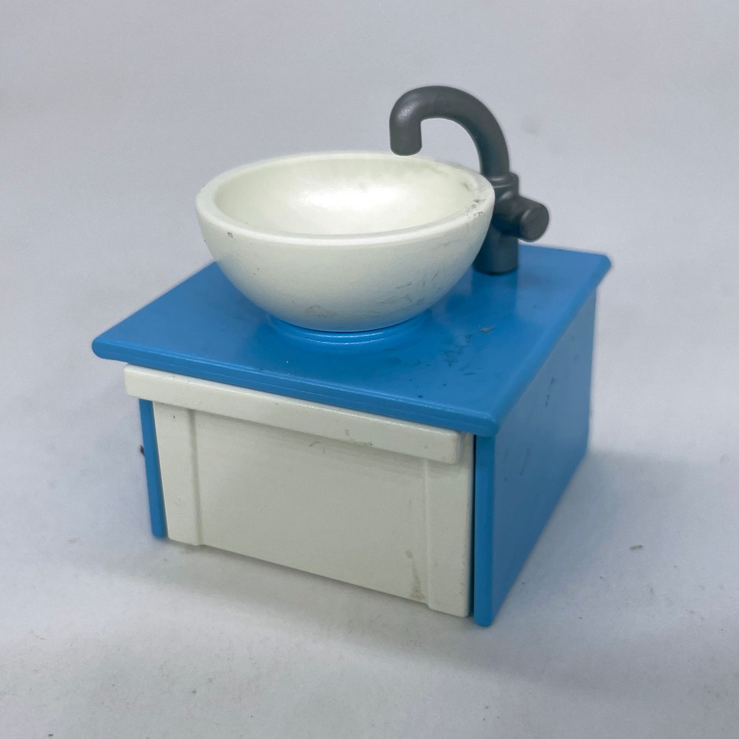Playmobil lavabo carré turquoise
