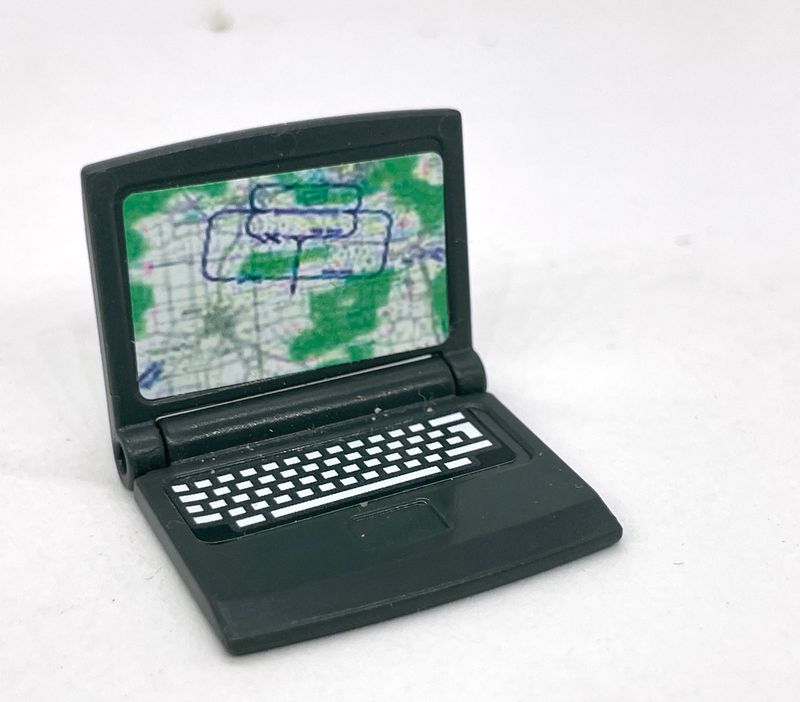 playmobil ordinateur portable carte