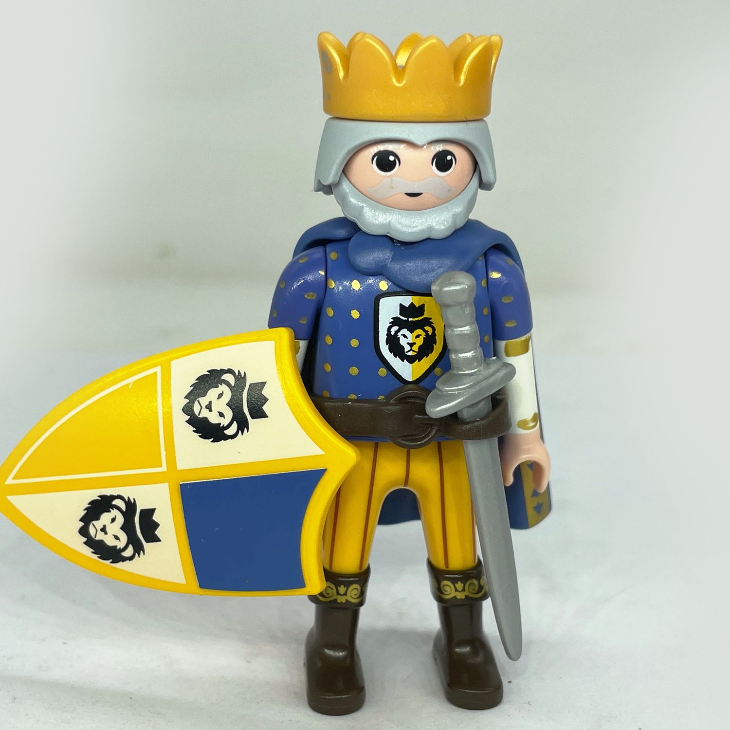 playmobil roi lion bleu super4