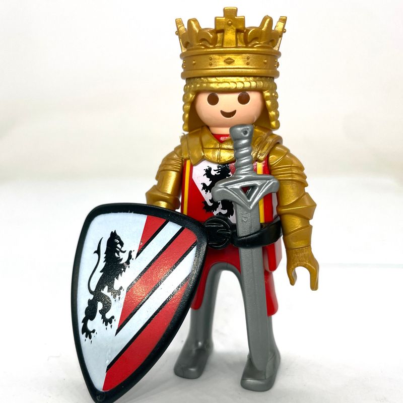 Playmobil roi lion rouge