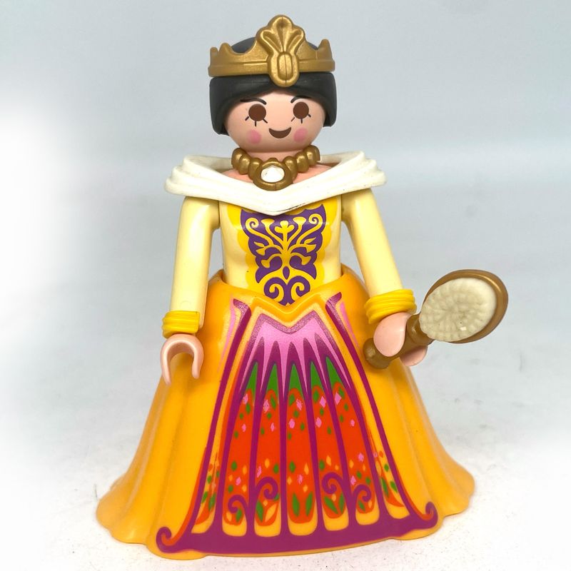 playmobil princesse belle robe orange