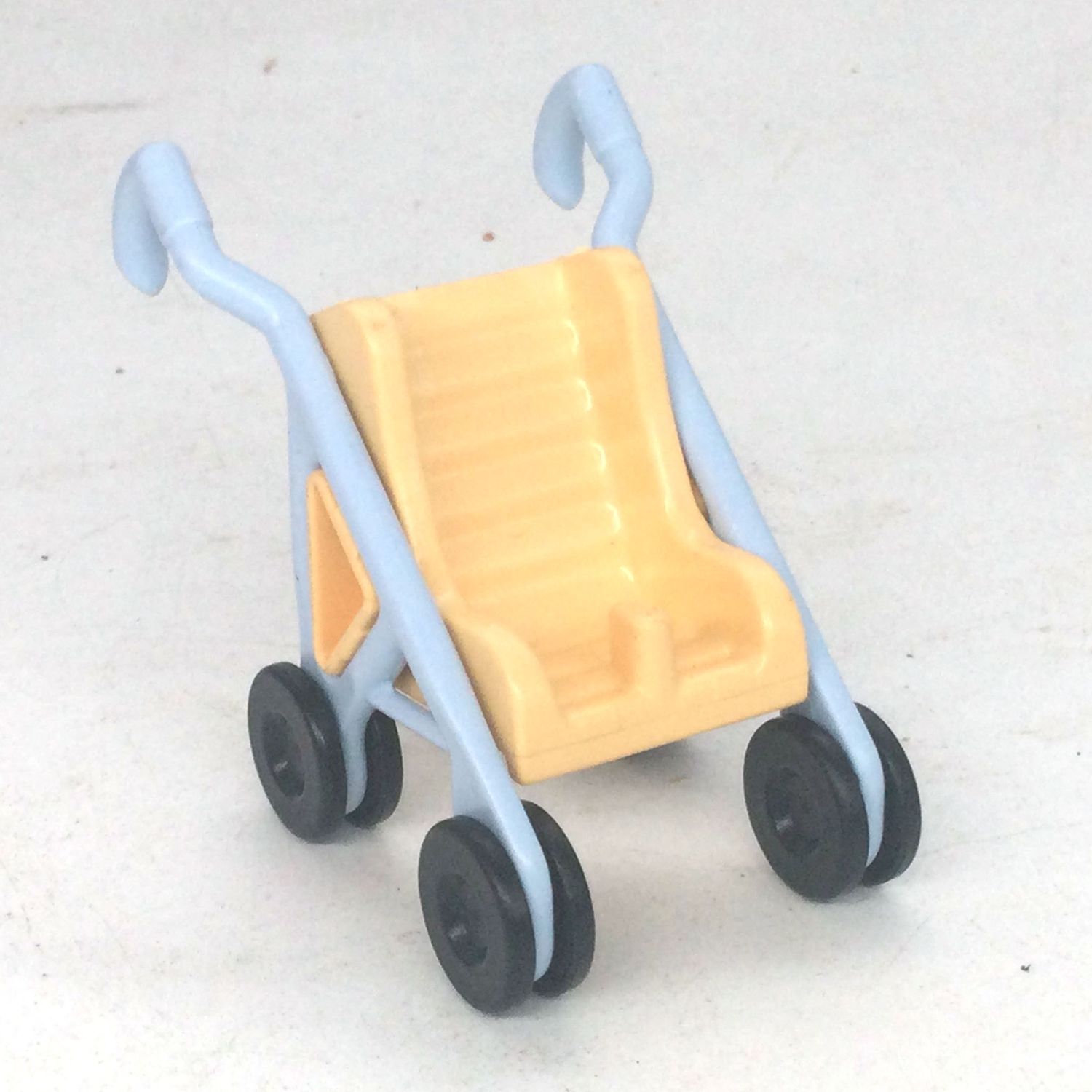 playmobil poussette canne jaune clair