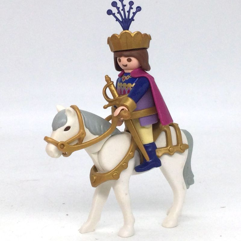 playmobil prince violet à cheval