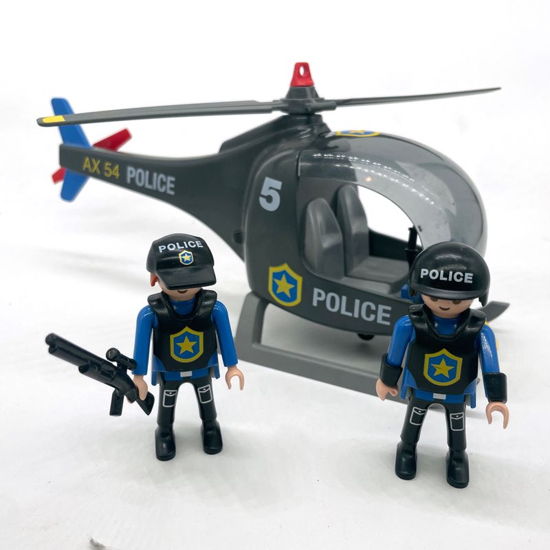 Playmobil hélico hélicoptère de police