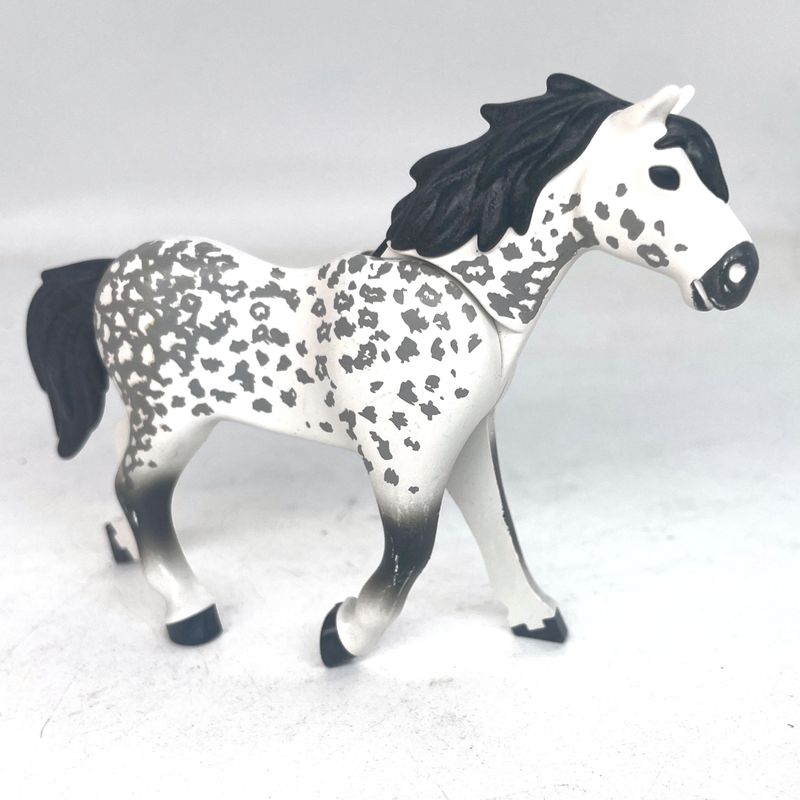playmobil cheval moderne tacheté galop