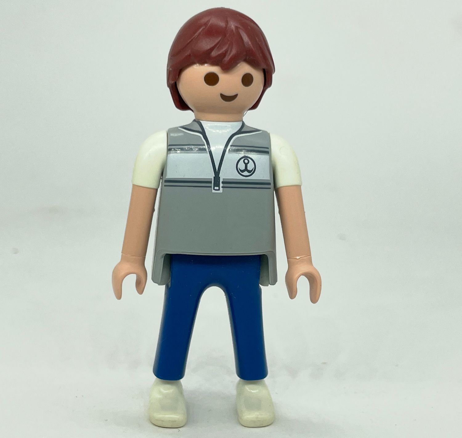 playmobil homme city gris ancre