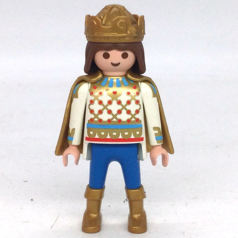 playmobil prince décoré or