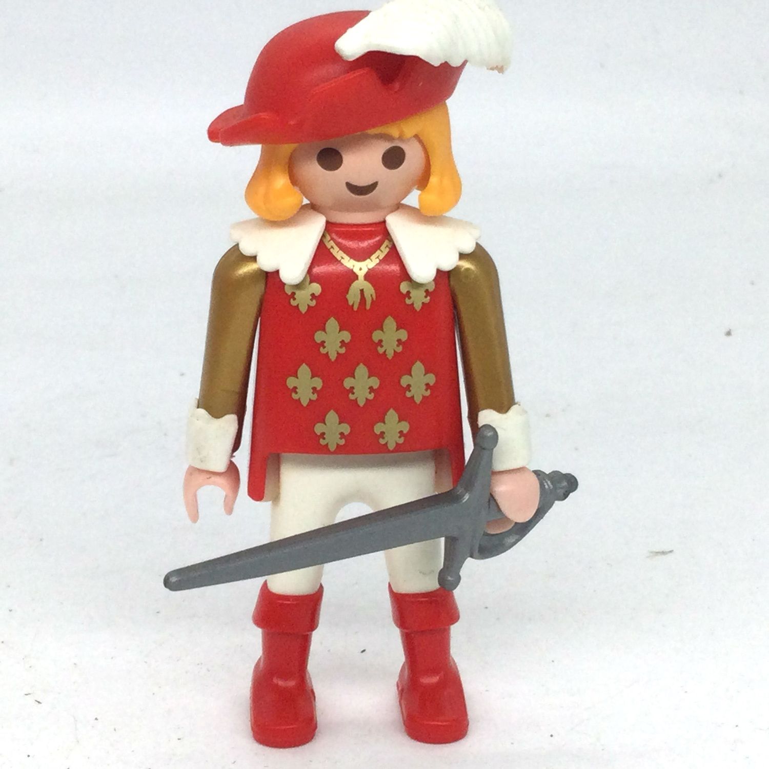 playmobil prince mousquetaire lys rouge