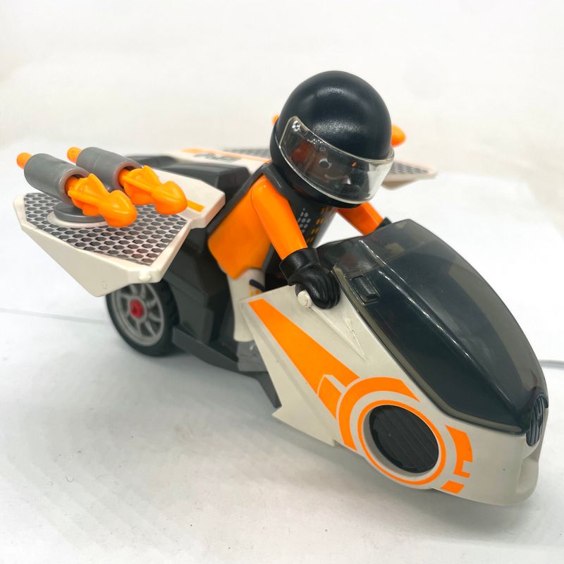 playmobil moto top agent