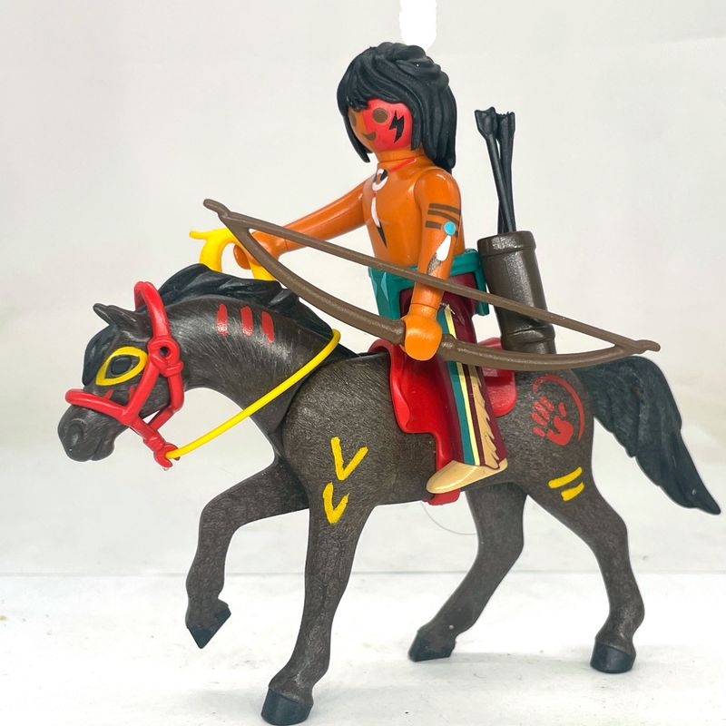 playmobil guerrier indien à cheval