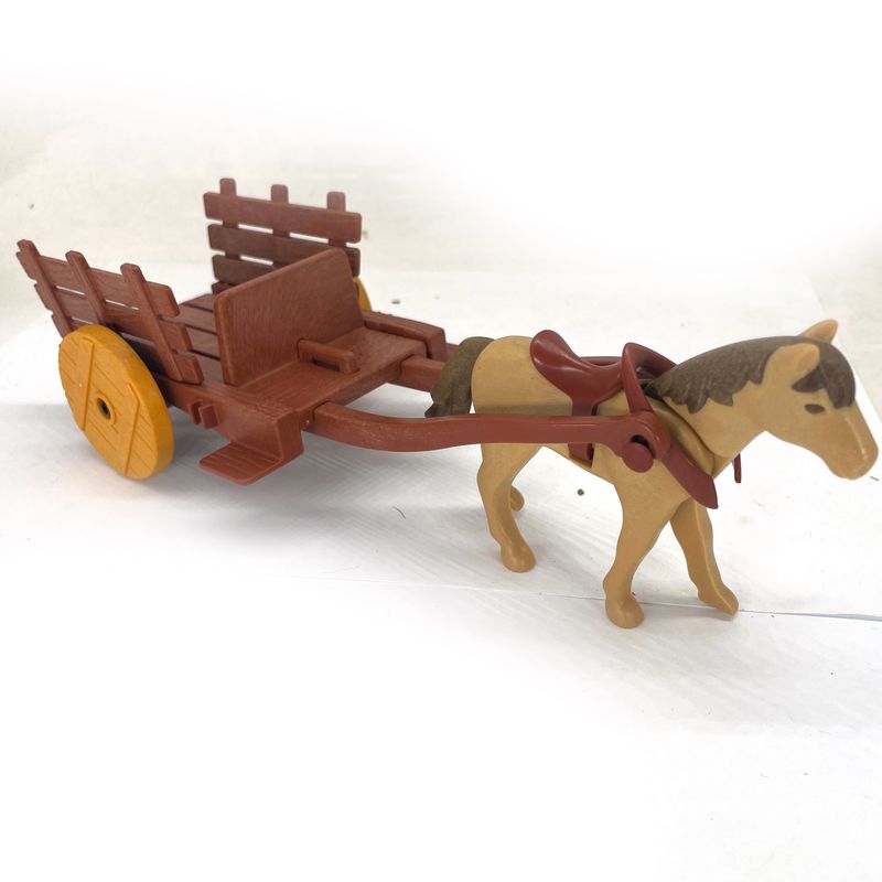 playmobil charette rustique