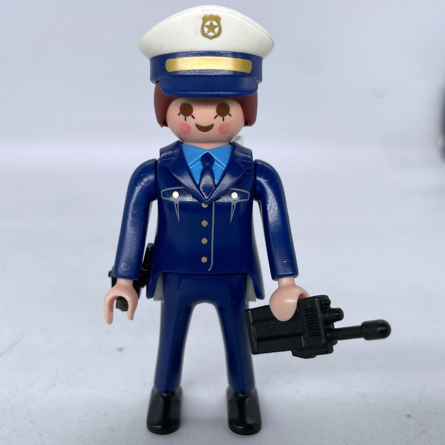 playmobil policière bleu