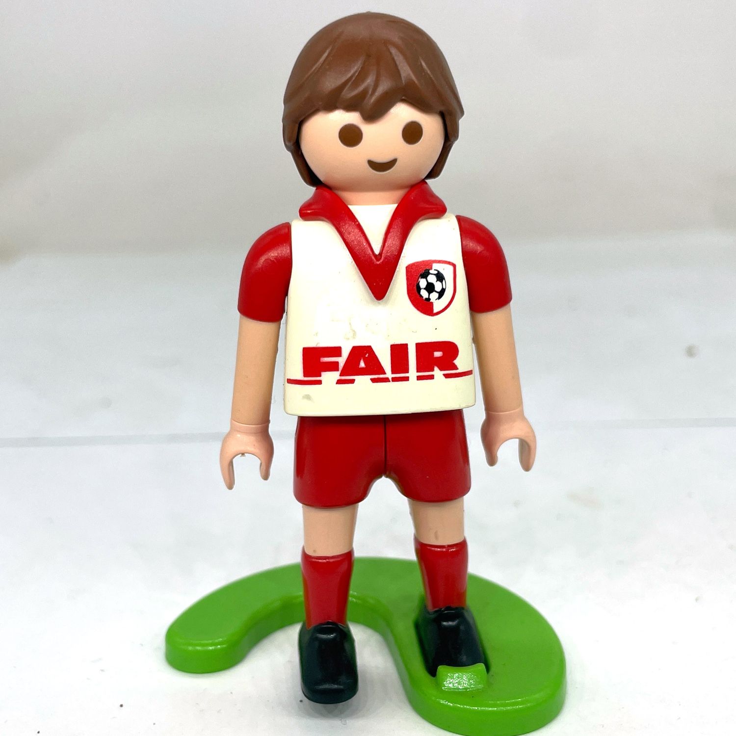 playmobil footballeur rouge blanc