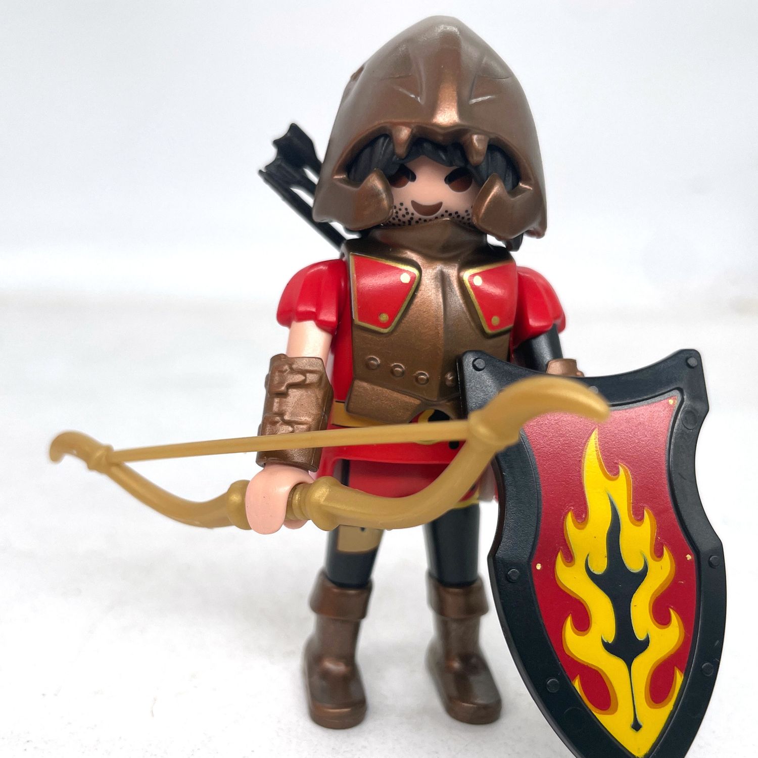 playmobil chevalier archer rouge