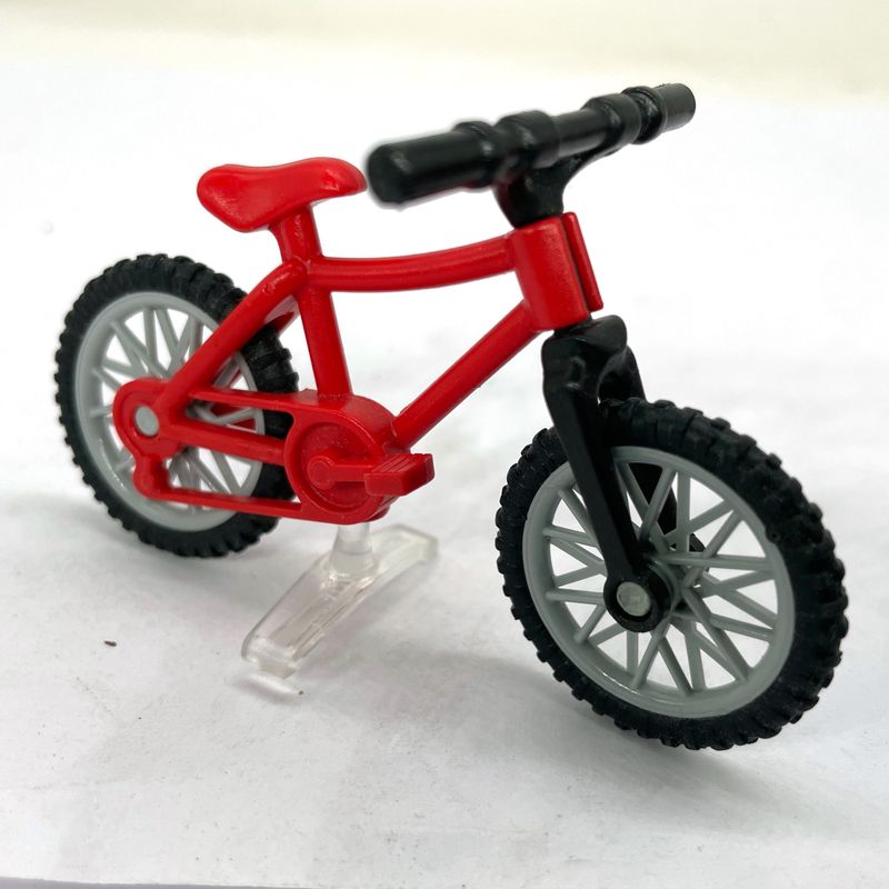 playmobil vélo rouge
