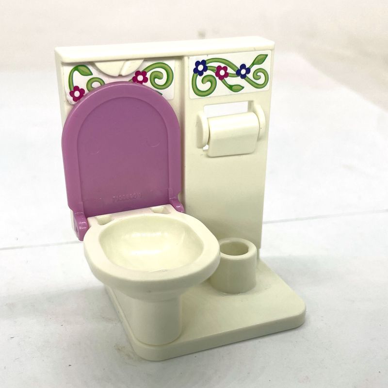 playmobil toilettes wc décoré