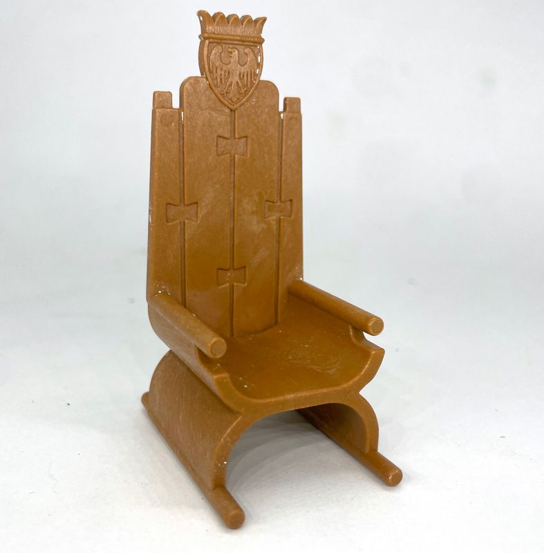 Playmobil trône fauteuil  marron clair