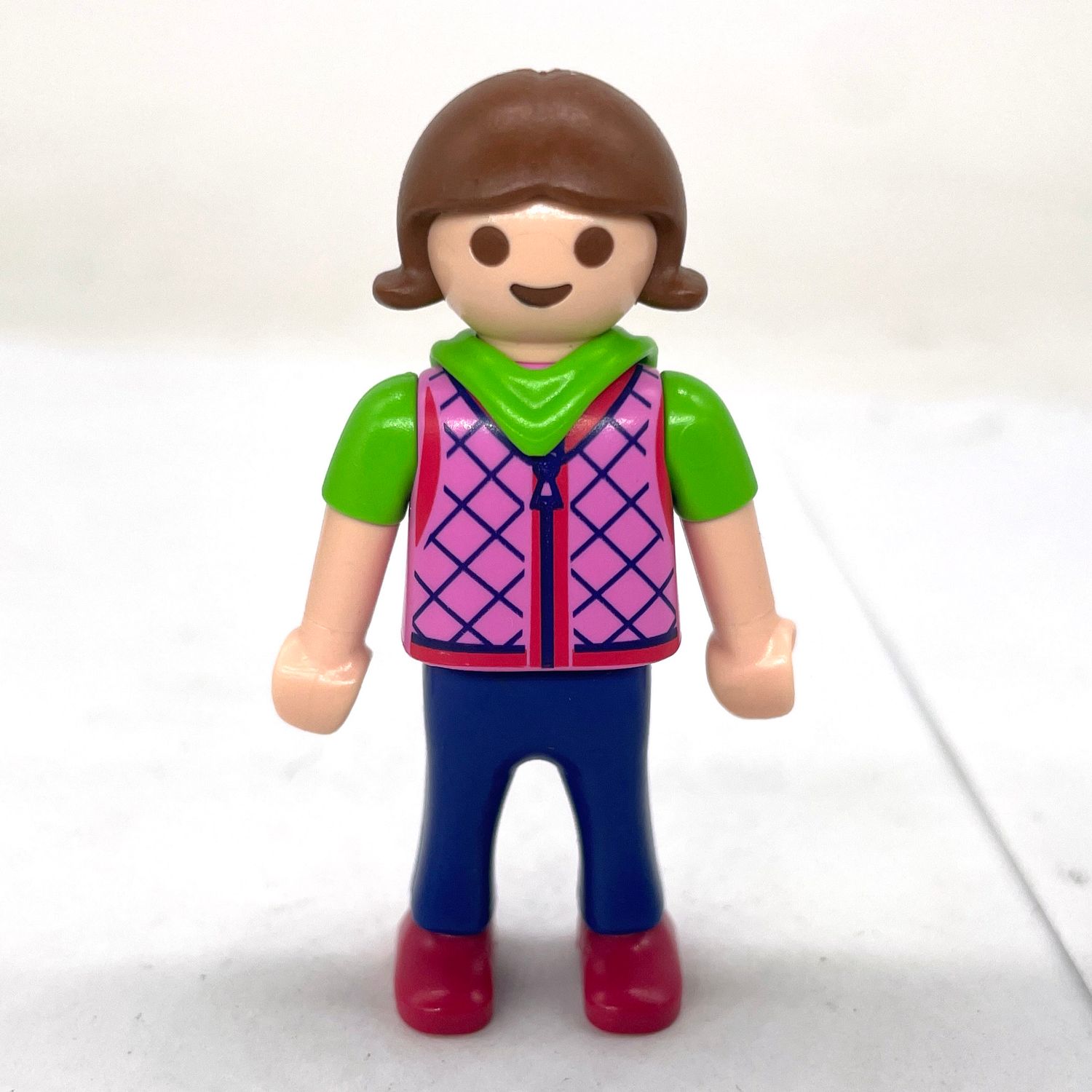 playmobil enfant fillette gilet rose