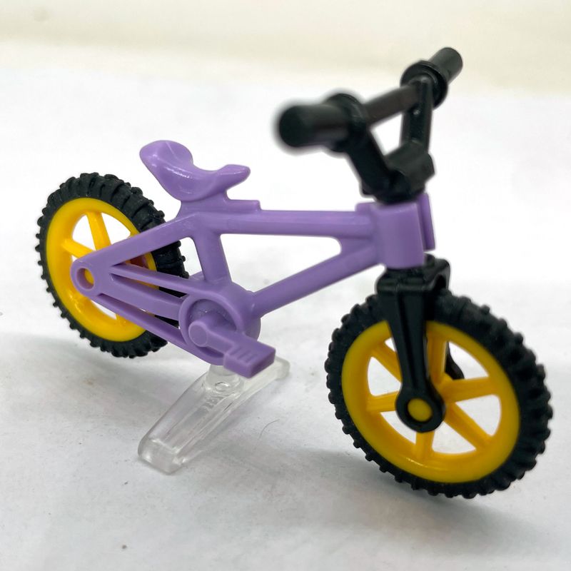 playmobil vélo enfant mauve