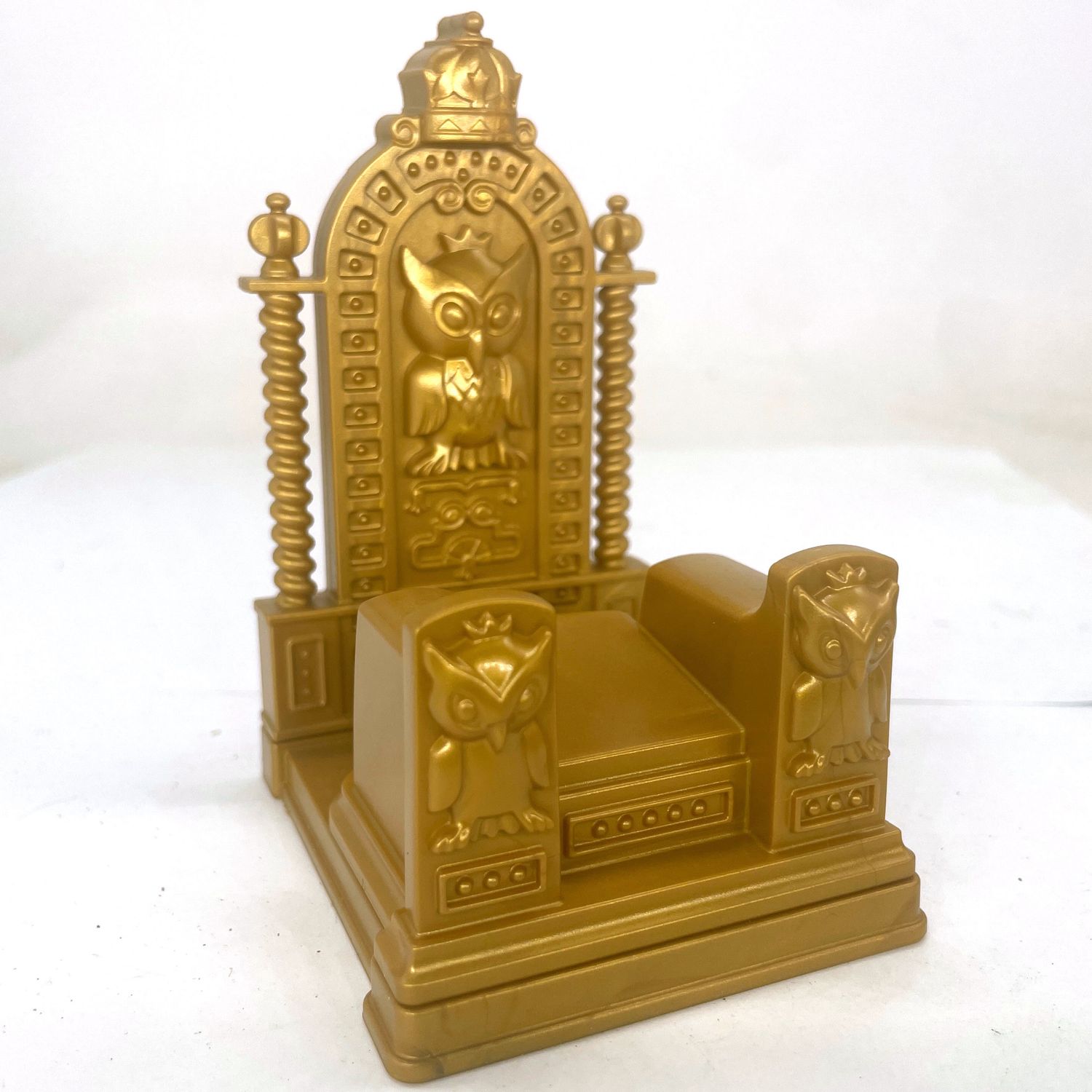 playmobil trône hibou or