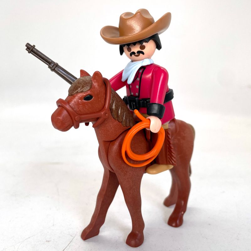 playmobil cow boy à cheval rodeo 2