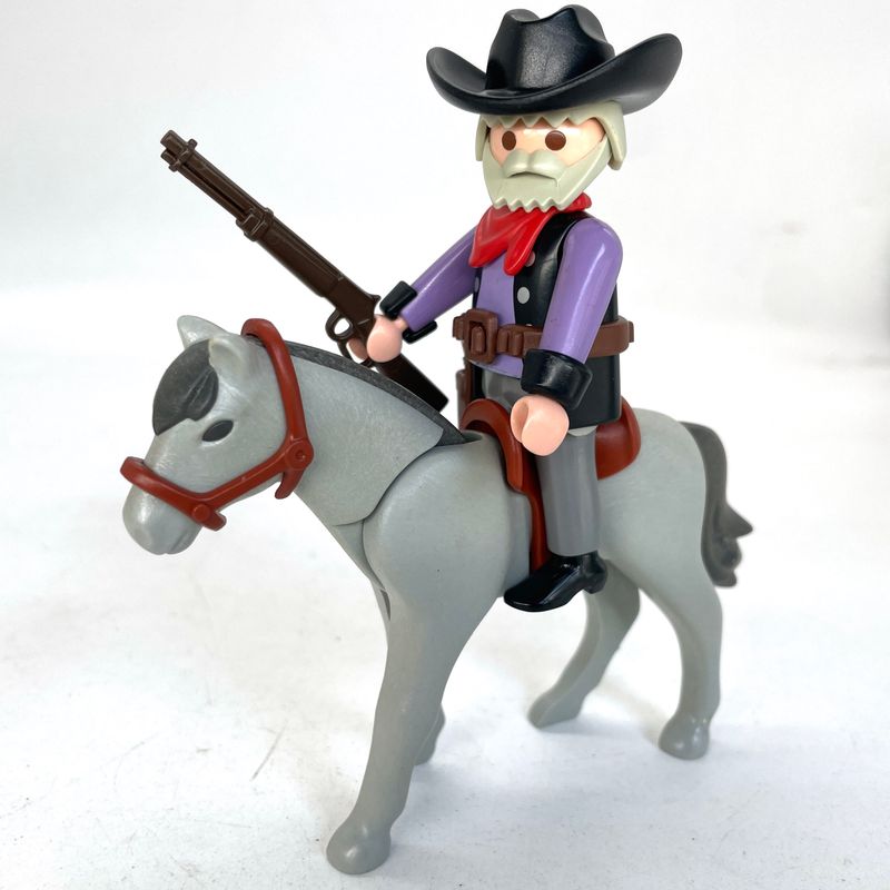 playmobil cow boy à cheval rodeo 3