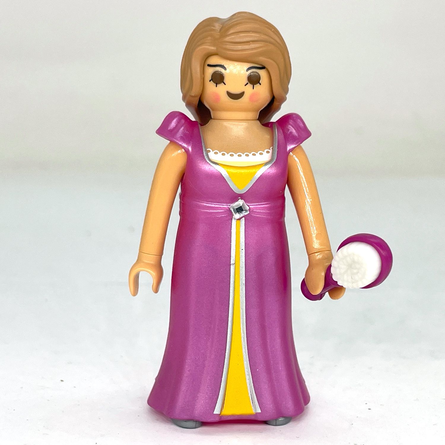 playmobil dame longue robe mauve