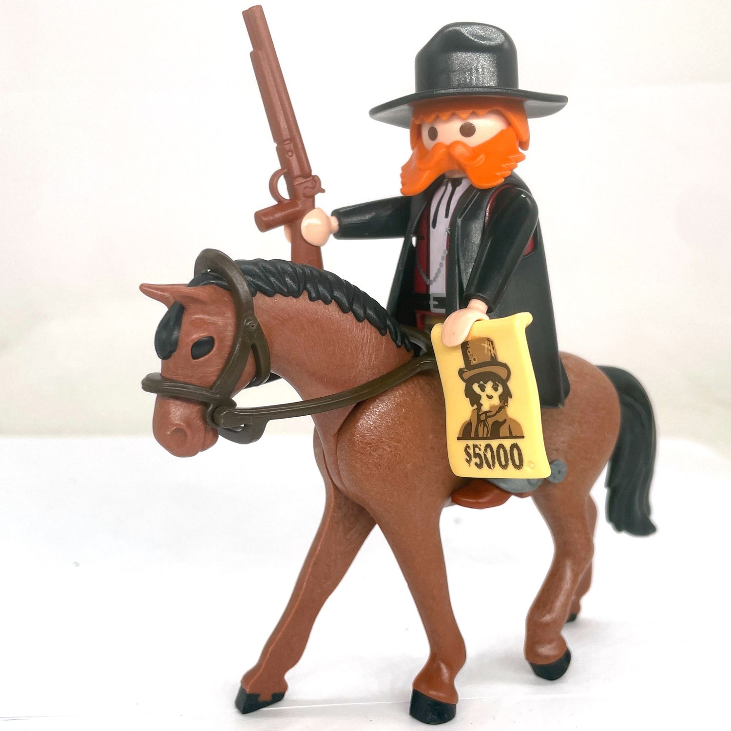 playmobil cowboy marshal à cheval
