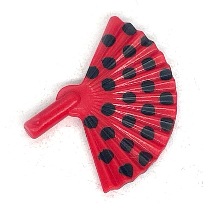 playmobil éventail rouge à pois