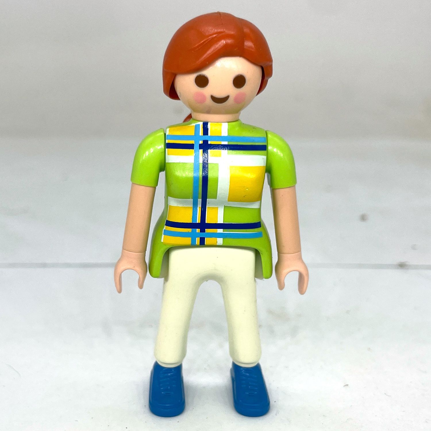 playmobil femme city haut vert rayé