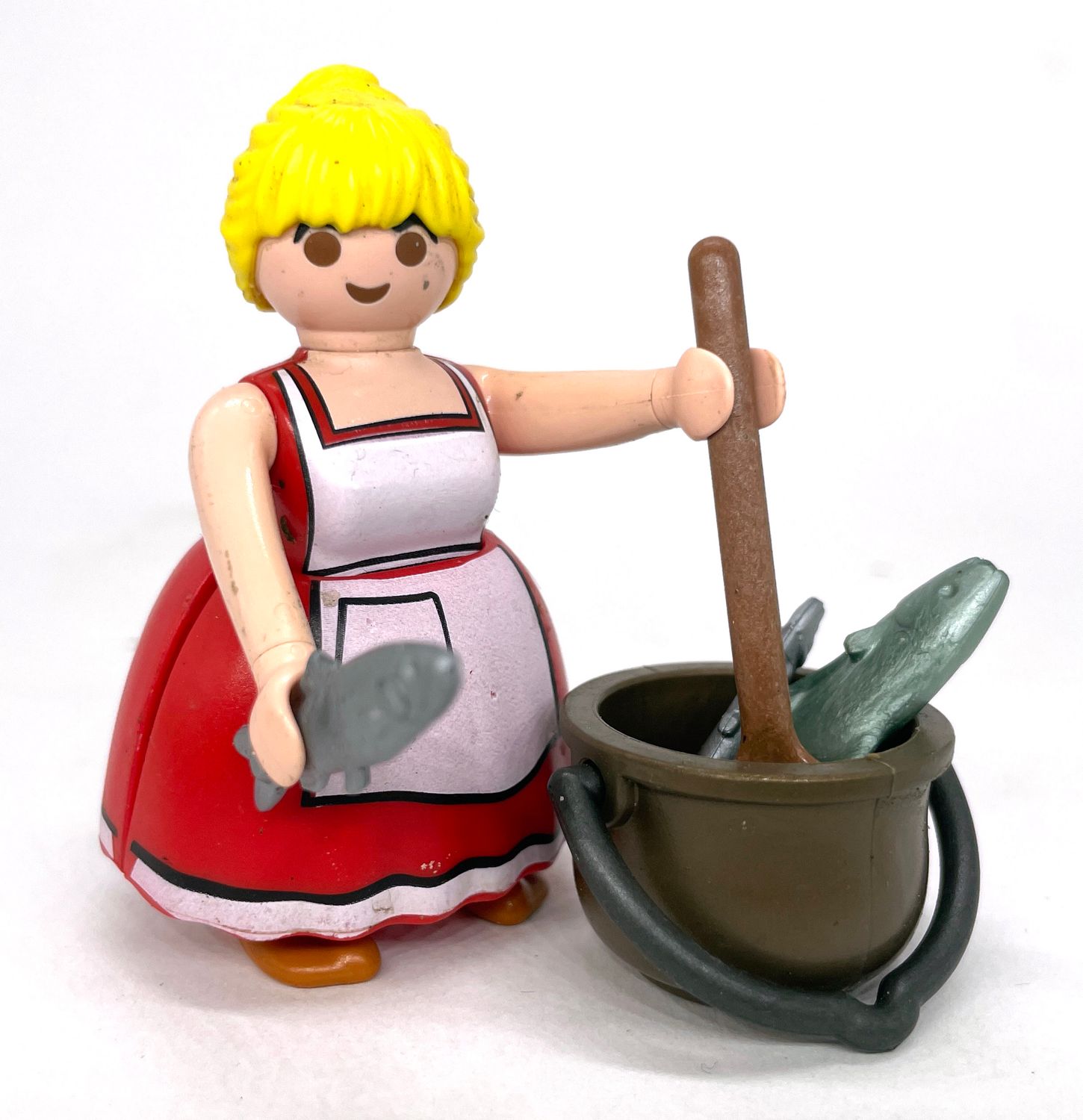playmobil femme gauloise poissonnière