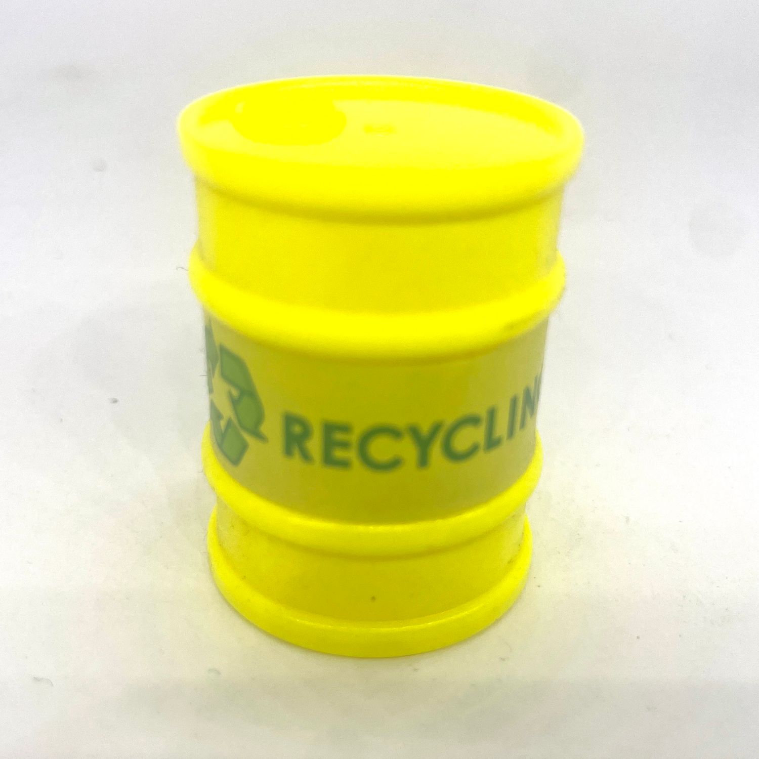 playmobil barril recycle jaune fluo